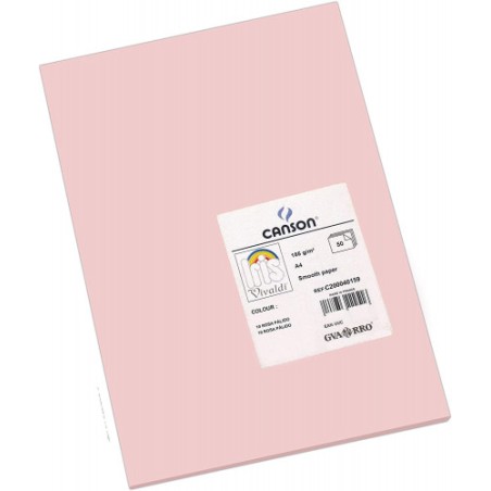7776-PACK 50 HOJAS CARTULINA IRIS A4 185G ROSA CANSON C200040159