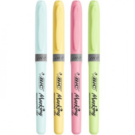 7794-BLISTER 4 MARCADORES FLUORESCENTE COLORES PASTEL BIC 964859