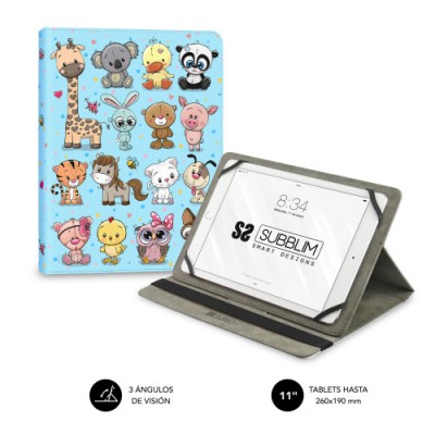 FUNDA TABLET UNIVERSAL TRENDY CASE ANIMALS 11