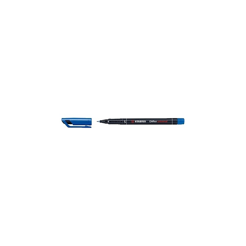 783-MARCADOR PERMANENTE PUNTA SUPERFINA OHPEN UNIVERSAL 0,4MM. AZUL STABILO 841/41
