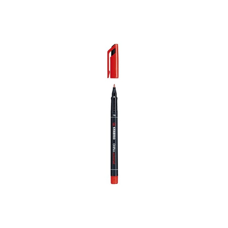 786-MARCADOR PERMANENTE PUNTA FINA OHPEN UNIVERSAL 0,7MM. ROJO STABILO 842/40