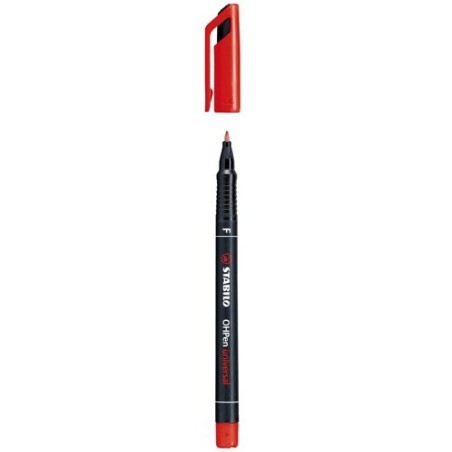 786-MARCADOR PERMANENTE PUNTA FINA OHPEN UNIVERSAL 0,7MM. ROJO STABILO 842/40