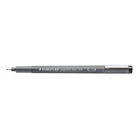 7877-ROTULADOR CALIBRADO PIGMENT LINER 308, 0,8MM, NEGRO STAEDTLER 308 08-9