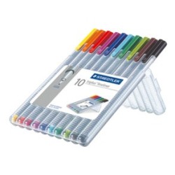 7879-ESTUCHE 10 PZAS TRIPLUS FINELINER 334, SURT. STAEDTLER 334 SB10