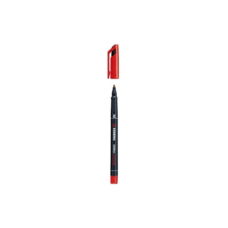 790-MARCADOR PERMANENTE PUNTA MEDIA OHPEN UNIVERSAL 1MM. ROJO STABILO 843/40