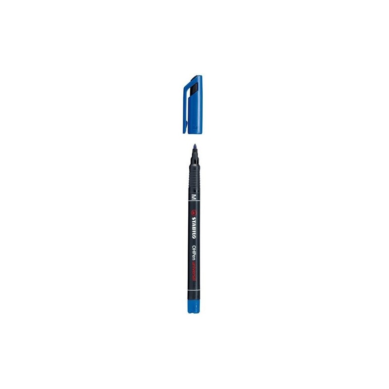 791-MARCADOR PERMANENTE PUNTA MEDIA OHPEN UNIVERSAL 1MM. AZUL STABILO 843/41
