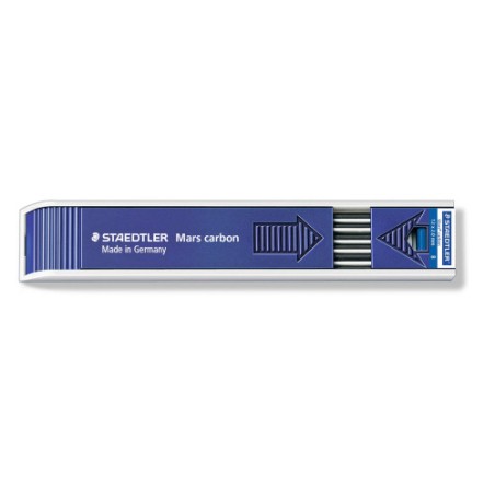 7913-ESTUCHE 12 MINAS CARBON 200, 2MM, GRAD. B STAEDTLER 200-B