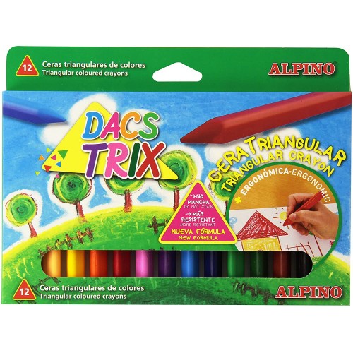 7963-ESTUCHE 12 CERAS TRIANGULARES DACSTRIX DACS DA000125