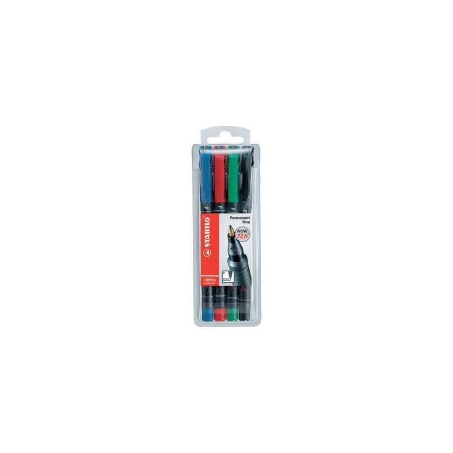 797-ESTUCHE 4 MARCADORES PERMANENTE P.FINA SURTIDO OHPEN UNIVERSAL 0,7MM. STABILO 842/4 797-ESTUCHE 4 MARCADORES PERMANENTE P.FINA SURTIDO OHPEN UNIVERSAL 0,7MM. STABILO 842/4