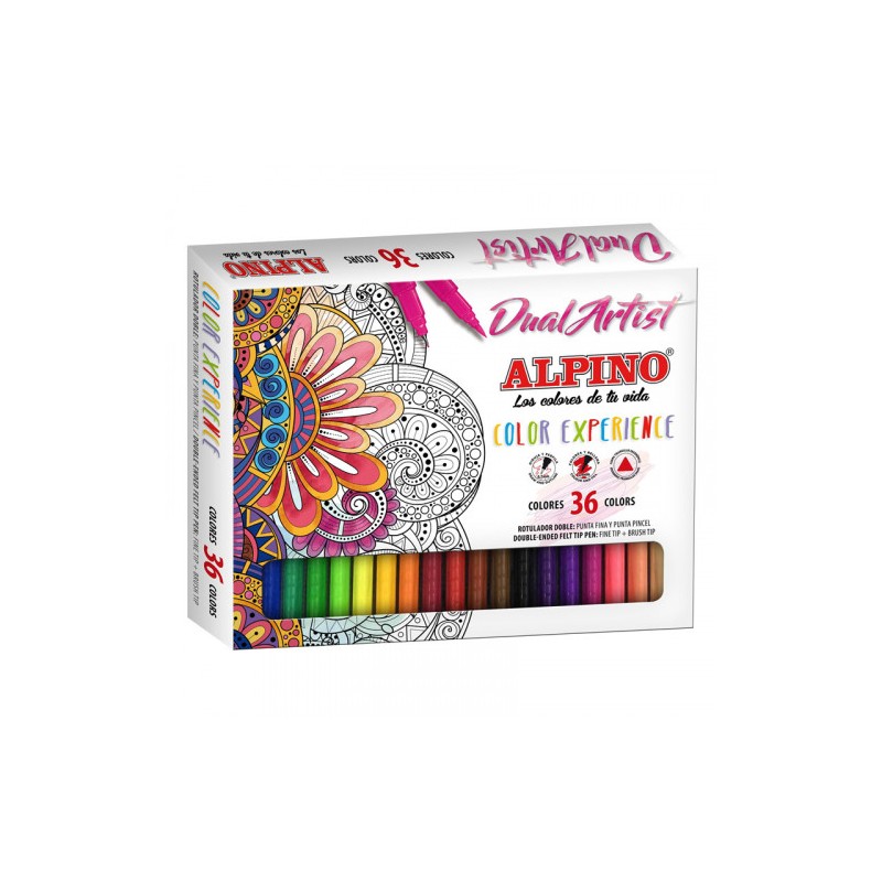 7980-ESTUCHE 36 ROTULADORES PARA MANDALAS CON PUNTA PINCEL ALPINO AR000176 7980-ESTUCHE 36 ROTULADORES PARA MANDALAS CON PUNTA PINCEL ALPINO AR000176