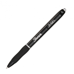 7994-Sharpie S-Gel Boligrafo de gel de punta retractil Negro 12 pieza(s)