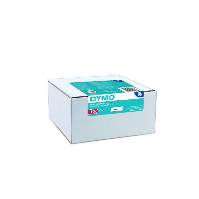 8023-MULTIPACK 10 CINTAS DYMO D1 19MMX7M NEGRO/BLANCO DYMO 2093098 8023-MULTIPACK 10 CINTAS DYMO D1 19MMX7M NEGRO/BLANCO DYMO 2093098