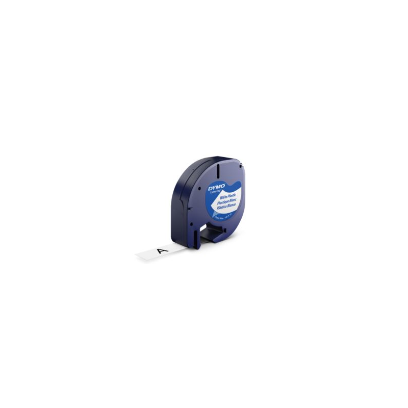 8028-CINTAS LETRATAG PLASTICO 12MM X 4 M NEGRO/BLANCO DYMO S0721660 8028-CINTAS LETRATAG PLASTICO 12MM X 4 M NEGRO/BLANCO DYMO S0721660