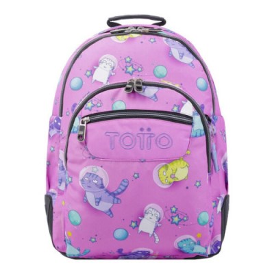 MOCHILA ESCOLAR GATOS ASTRONAUTAS TOTTO MA04ECO029 2310N 9I9