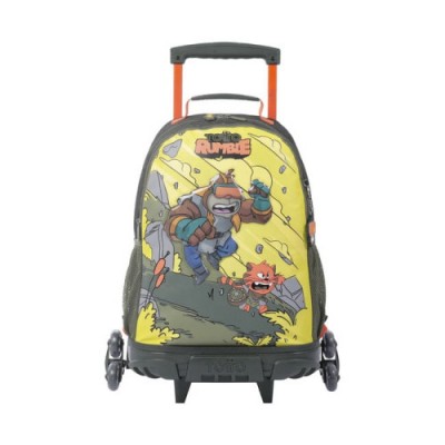 MOCHILA ESCOLAR CON RUEDAS GRANDE DE CARTOONS TOTTO MJ03BWM003 2310 4DJL