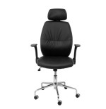 8042-SILLA HUELVES SIMILPIEL NEGRO CON CABECERO PIQUERAS Y CRESPO 239DBSPNEC