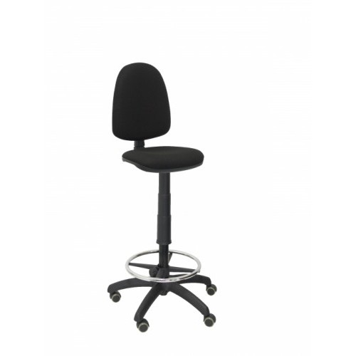 8057-TABURETE AYNA BALI NEGRO RUEDAS DE PARQUE PIQUERAS Y CRESPO T04CPBALI840RP
