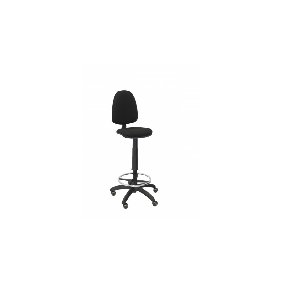8057-TABURETE AYNA BALI NEGRO RUEDAS DE PARQUE PIQUERAS Y CRESPO T04CPBALI840RP