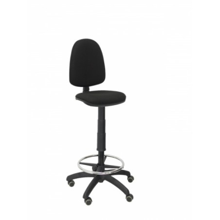 8057-TABURETE AYNA BALI NEGRO RUEDAS DE PARQUE PIQUERAS Y CRESPO T04CPBALI840RP