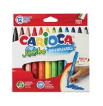 8128-CAJA 12 ROTULADORES JUMBO COLORES SURTIDOS CARIOCA 40569