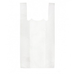 8173-PAQUETE 50 BOLSAS CAMISETA 42X28X53CM PLASTICO RECICLADO 200 MICRAS
