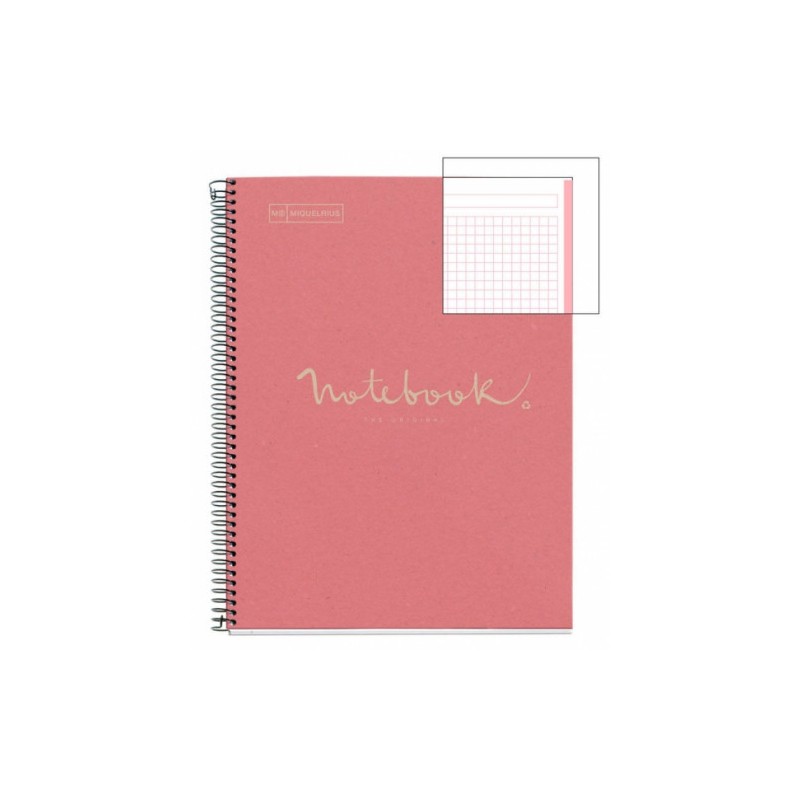 8191-CUADERNO 100% RECICLADO NB-1 A4 80HOJAS ECOROSA EMOTIONS MIQUELRIUS 6093 8191-CUADERNO 100% RECICLADO NB-1 A4 80HOJAS ECOROSA EMOTIONS MIQUELRIUS 6093