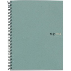 8195-CUADERNO 100% RECICLADO NB-4 A4 120HOJAS ECOAZUL MIQUELRIUS 6083