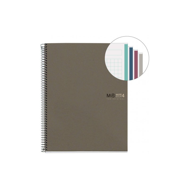 8198-CUADERNO 100% RECICLADO NB-4 A5 120HOJAS ECOGRIS MIQUELRIUS 6084 8198-CUADERNO 100% RECICLADO NB-4 A5 120HOJAS ECOGRIS MIQUELRIUS 6084