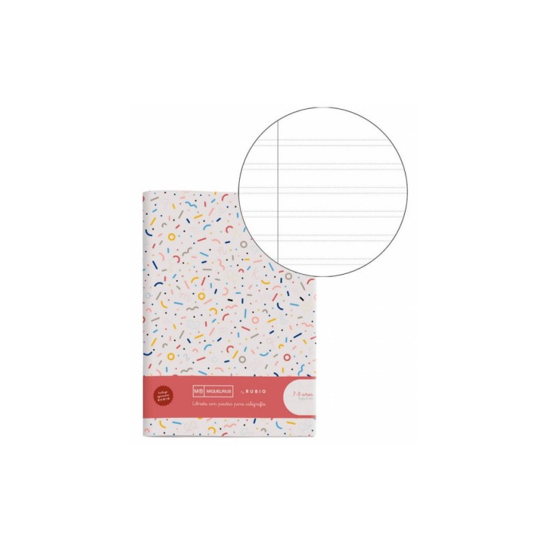 8207-CUADERNO GRAPADO A4 50HOJAS PAUTA 4MM MR CON EJERCICIOS RUBIO MIQUELRIUS 8144 8207-CUADERNO GRAPADO A4 50HOJAS PAUTA 4MM MR CON EJERCICIOS RUBIO MIQUELRIUS 8144