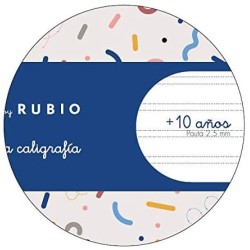 8209-CUADERNO GRAPADO A4 50HOJAS PAUTA 2,5MM MR CON EJERCICIOS RUBIO MIQUELRIUS 8146