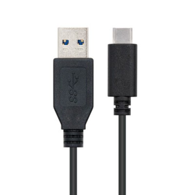 NANOCABLE CABLE USB 30 TIPO USB C M A M NEGRO 1M