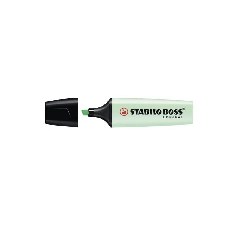837-MARCADOR.FLUORESCENTE BOSS TRAZO 2/5MM. VERDE PASTEL STABILO 70/116