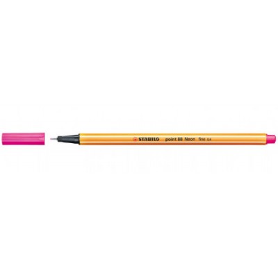 ROTULADOR PUNTA FINA POINT 88 04MM ROSA NEON STABILO 88 056