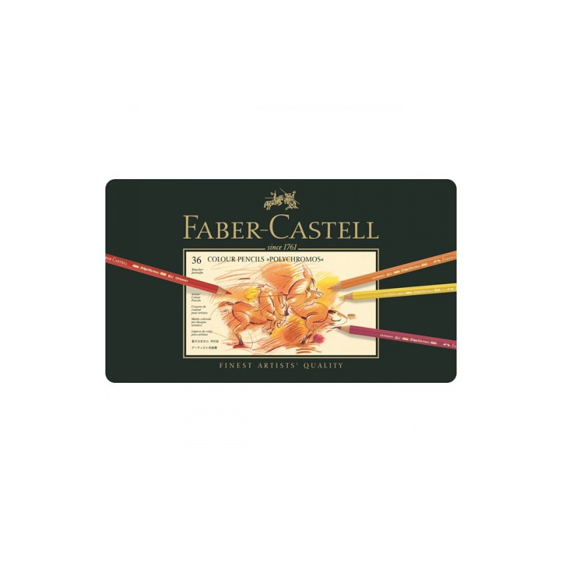 8442-ESTUCHE DE METAL POLYCHROMOS CON 36 LAPICES DE COLORES SURTIDOS FABER CASTELL 110036 8442-ESTUCHE DE METAL POLYCHROMOS CON 36 LAPICES DE COLORES SURTIDOS FABER CASTELL 110036