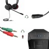 8477-Ewent EC1642 cable de audio 0,15 m 3,5mm 2 x 3.5mm Negro, Verde, Rojo