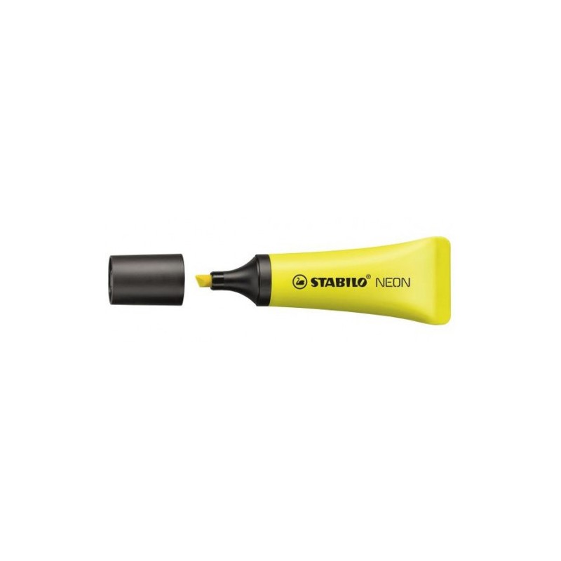 850-MARCADOR FLUORESCENTE NEON TRAZO 2/5MM. AMARILLO STABILO 72/24