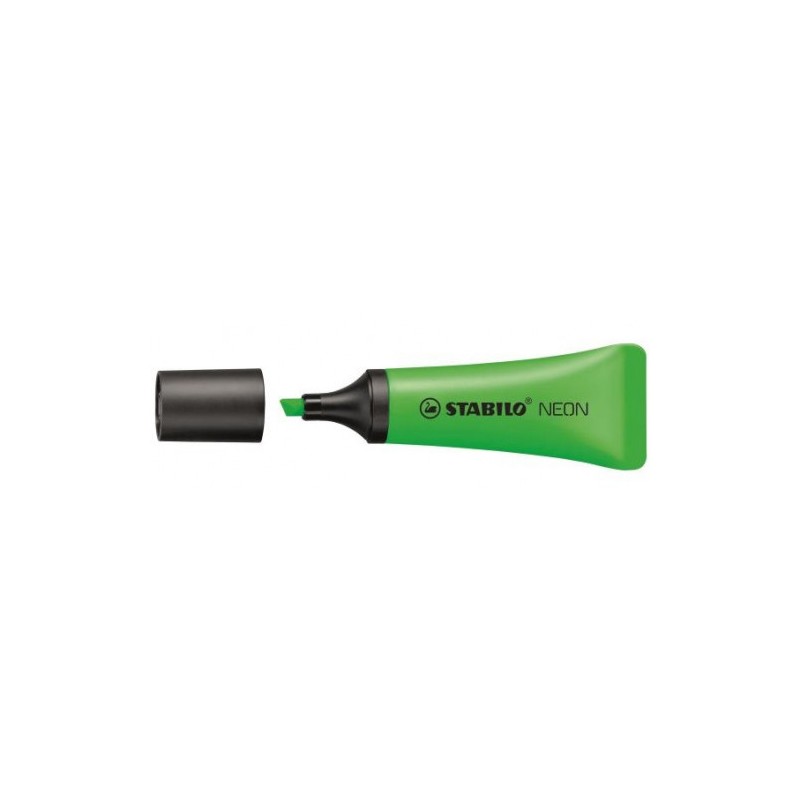 851-MARCADOR FLUORESCENTE NEON TRAZO 2/5MM. VERDE STABILO 72/33