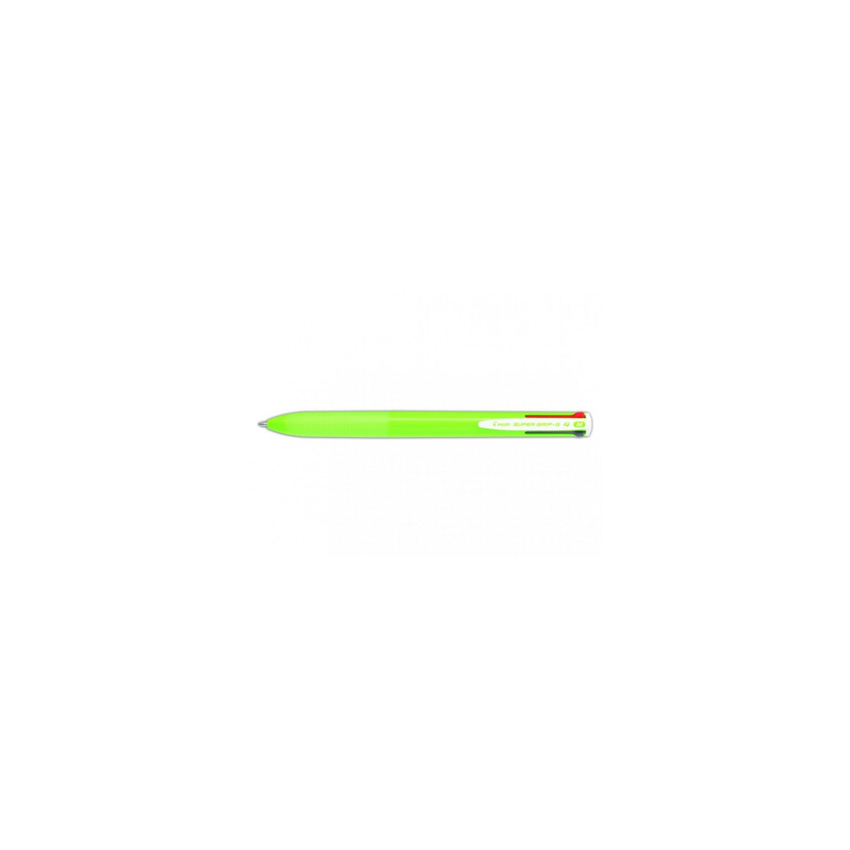 BOLIGRAFO SUPERGRIP G 4 COLORES CUERPO COLOR VERDE LIMA PILOT BPKGG 35M LG