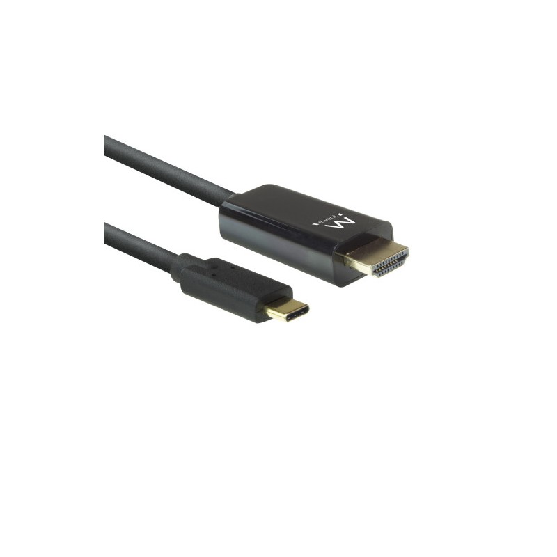 8520-Ewent EW9824 adaptador de cable de video 2 m USB Tipo C HDMI tipo A (Estandar) Negro 8520-Ewent EW9824 adaptador de cable de video 2 m USB Tipo C HDMI tipo A (Estandar) Negro