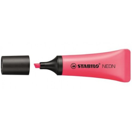 853-MARCADOR FLUORESCENTE NEON TRAZO 2/5MM. ROSA STABILO 72/56