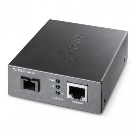 8560-TP-LINK TL-FC111A-20 convertidor de medio 100 Mbit/s Monomodo Negro