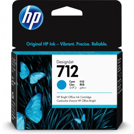 8564-HP712 CARTUCHO GRAN FORMATO HP 712 CIAN (3ED67A)