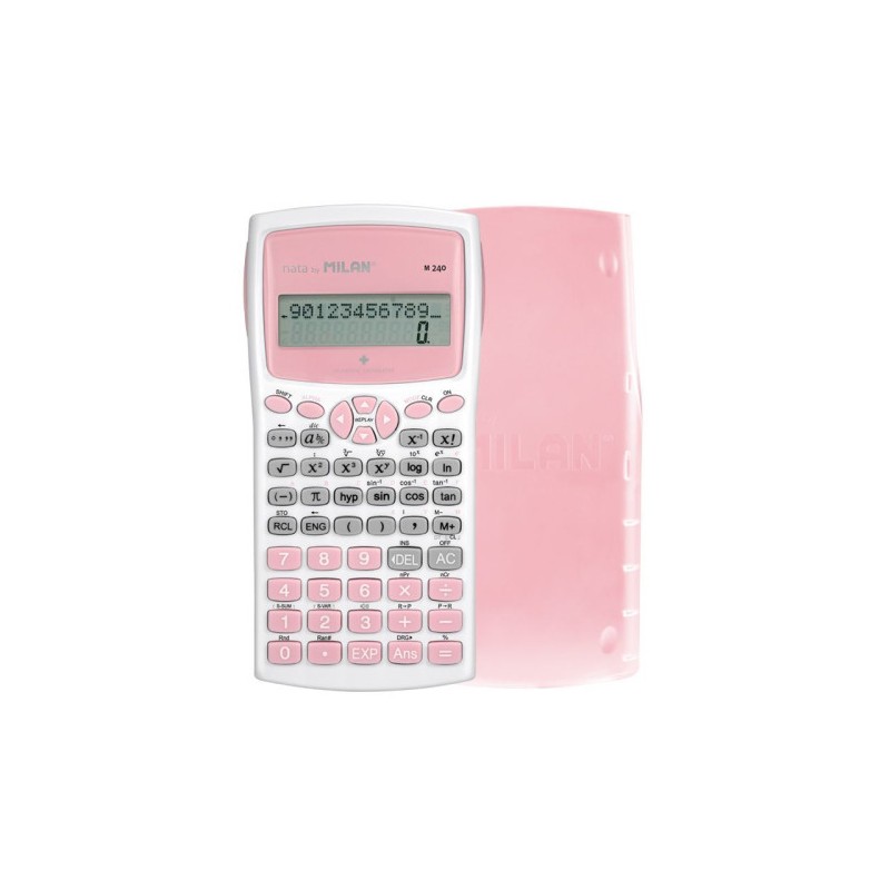 8567-Milan Blister calculadora cientifica M240 rosa, Edicion + 8567-Milan Blister calculadora cientifica M240 rosa, Edicion +