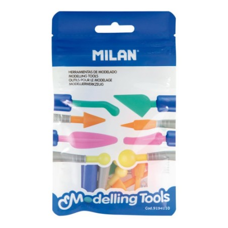 8571-Milan Herramientas de modelado (2 mangos y 8 puntas)