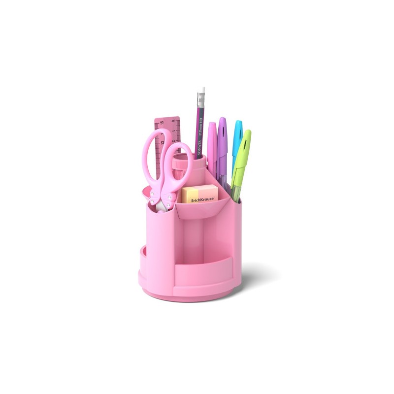 8588-ErichKrause Mini Desk porta lapices Plastico Rosa 8588-ErichKrause Mini Desk porta lapices Plastico Rosa
