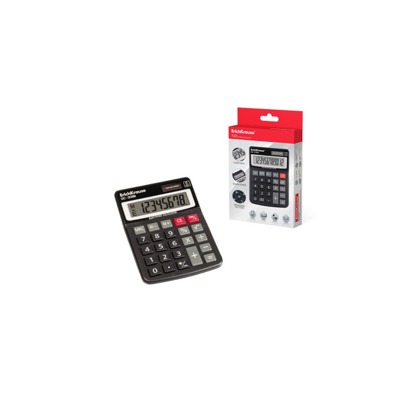 8621-ErichKrause DC-308N calculadora Escritorio Calculadora basica Negro 8621-ErichKrause DC-308N calculadora Escritorio Calculadora basica Negro