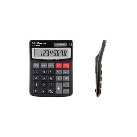 8622-ErichKrause DC-308N calculadora Escritorio Calculadora basica Negro