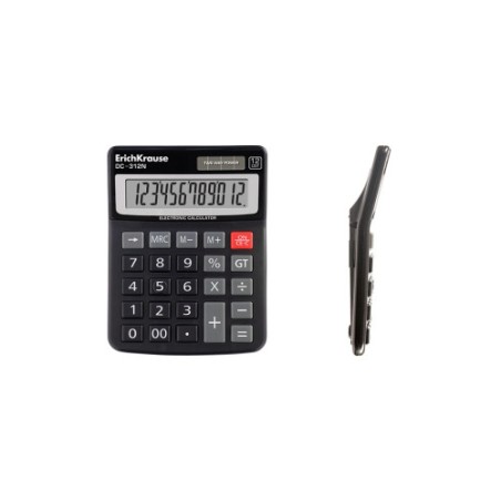 8624-ErichKrause DC-312N calculadora Escritorio Calculadora basica Negro