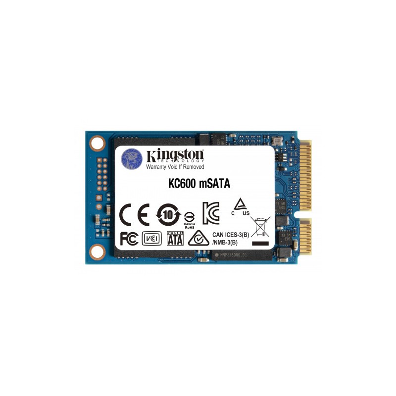 8646-Kingston Technology KC600 mSATA 1024 GB Serial ATA III 3D TLC 8646-Kingston Technology KC600 mSATA 1024 GB Serial ATA III 3D TLC
