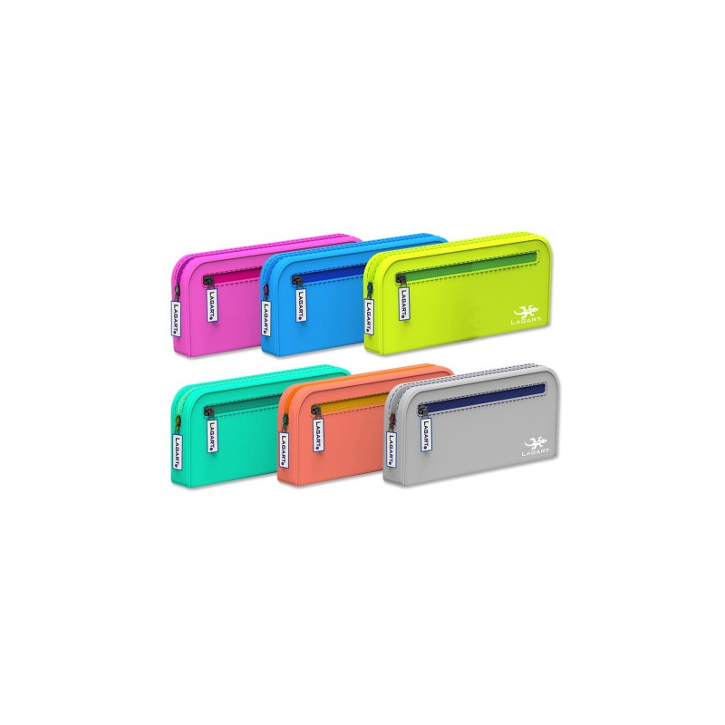 8661-Lagart Portatodo Silicona Ovalado Doble Cremallera 8661-Lagart Portatodo Silicona Ovalado Doble Cremallera